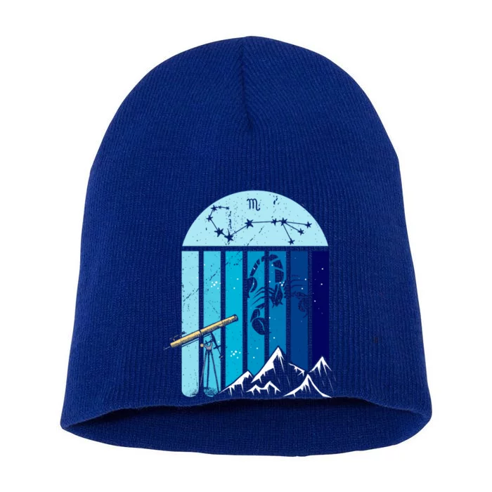 Zodiac Scorpio Star Sign Gift Short Acrylic Beanie