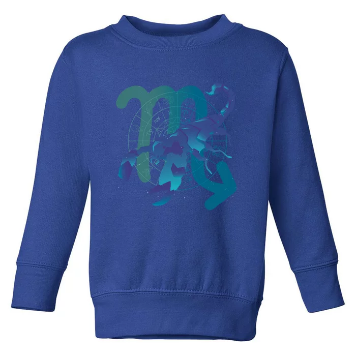 Zodiac Scorpio Symbol Gradient Sign Astrology Meaningful Gift Toddler Sweatshirt