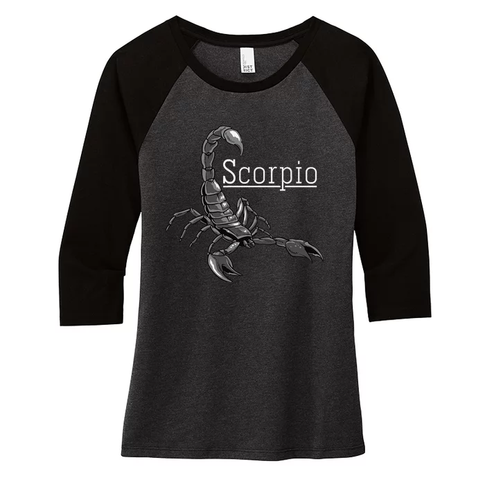 Zodiac Sign Scorpio Astrologist Gift Idea Scorpio Women's Tri-Blend 3/4-Sleeve Raglan Shirt