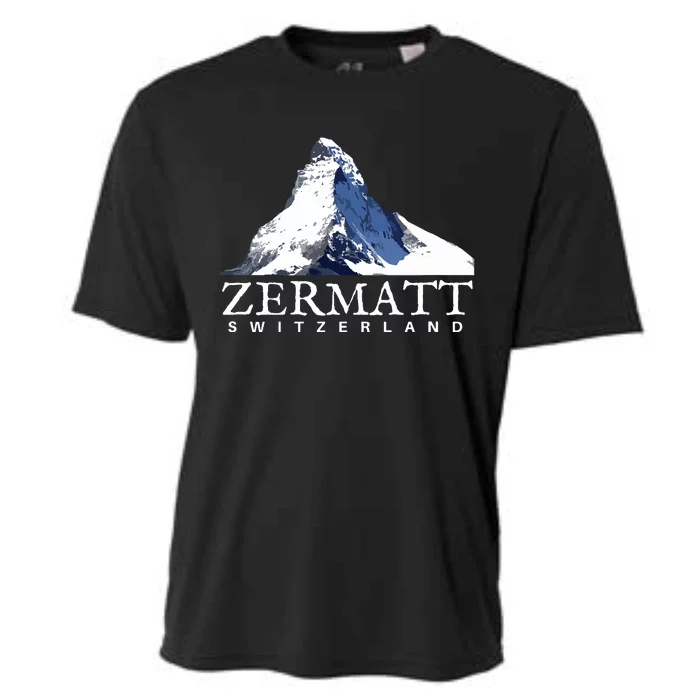 Zermatt Switzerland Swiss Alps Mountain Cooling Performance Crew T-Shirt