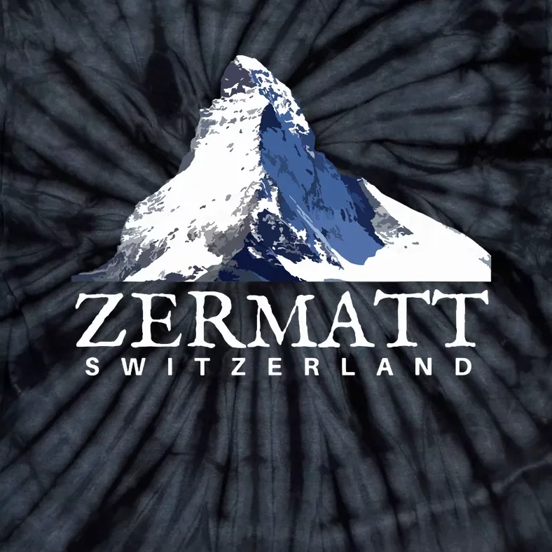 Zermatt Switzerland Swiss Alps Mountain Tie-Dye T-Shirt