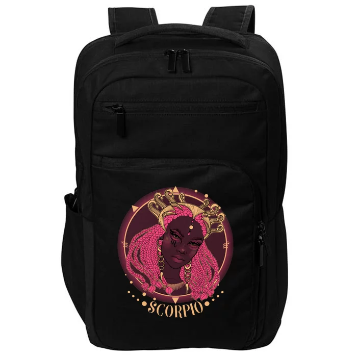 Zodiac Scorpio Scorpion Goddess Queen Impact Tech Backpack