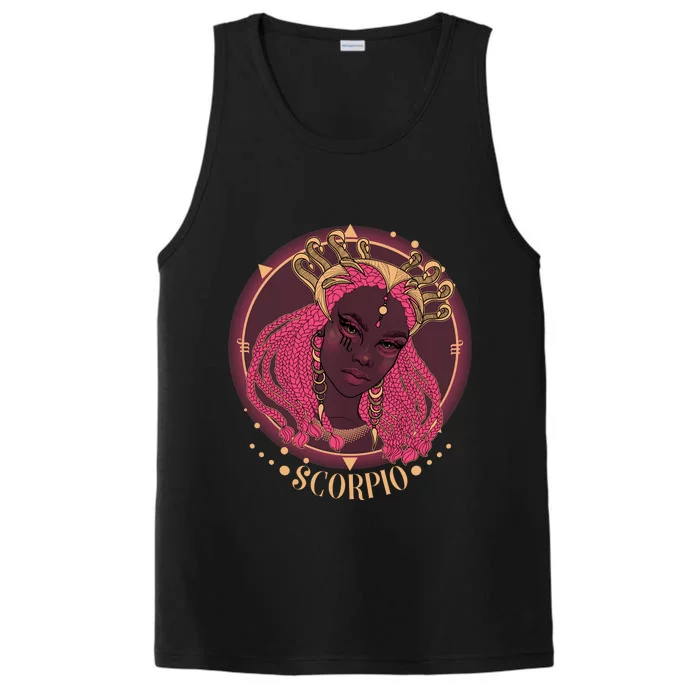 Zodiac Scorpio Scorpion Goddess Queen Performance Tank