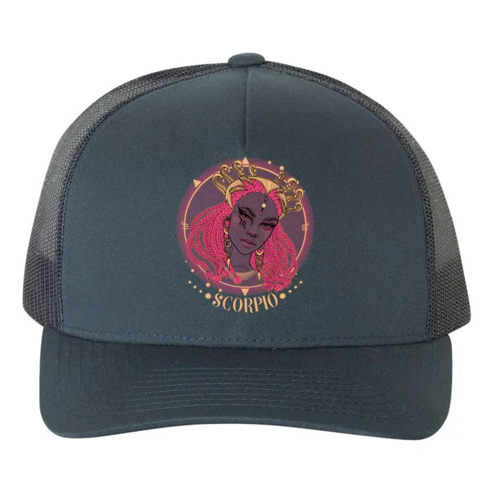 Zodiac Scorpio Scorpion Goddess Queen Yupoong Adult 5-Panel Trucker Hat