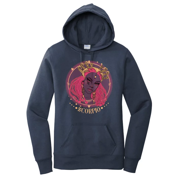 Zodiac Scorpio Scorpion Goddess Queen Women's Pullover Hoodie