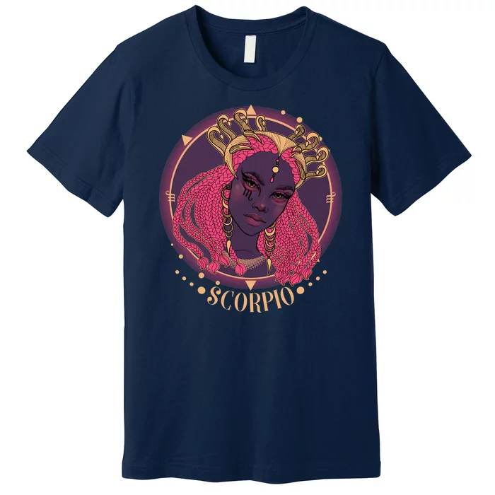 Zodiac Scorpio Scorpion Goddess Queen Premium T-Shirt