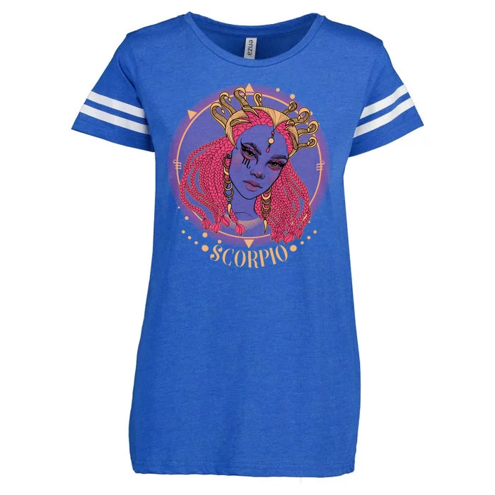 Zodiac Scorpio Scorpion Goddess Queen Enza Ladies Jersey Football T-Shirt