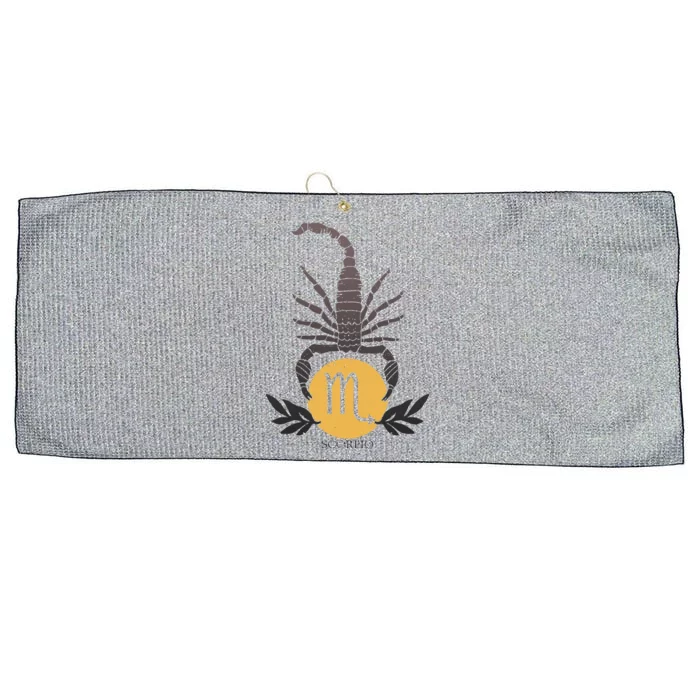 Zodiac Scorpio Scorpion Symbol Large Microfiber Waffle Golf Towel