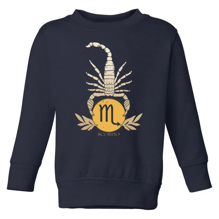 Zodiac Scorpio Scorpion Symbol Toddler Sweatshirt