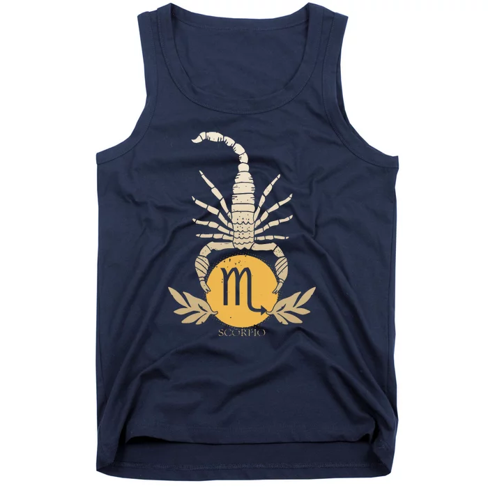 Zodiac Scorpio Scorpion Symbol Tank Top