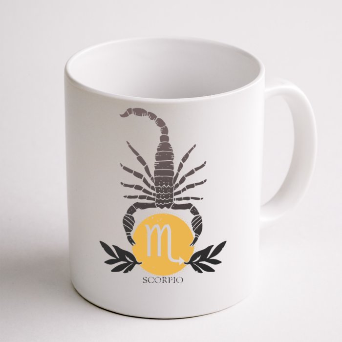 Zodiac Scorpio Scorpion Symbol Front & Back Coffee Mug