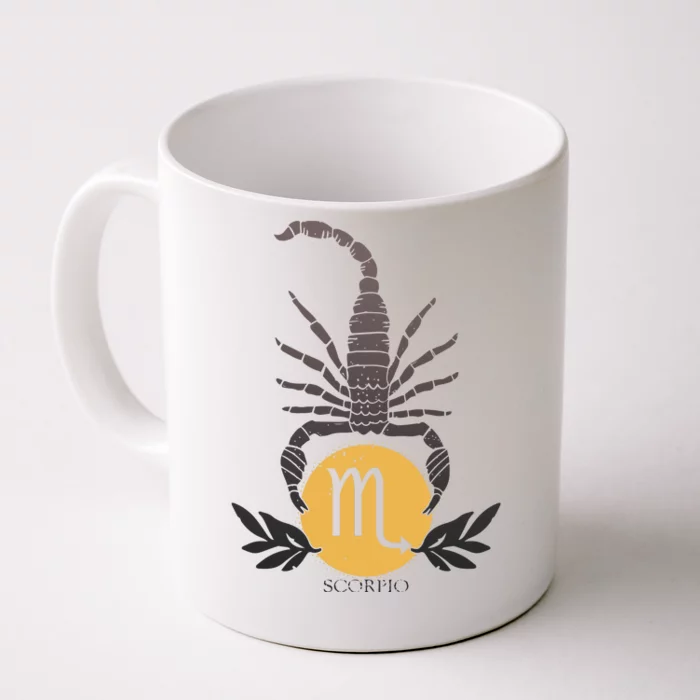 Zodiac Scorpio Scorpion Symbol Front & Back Coffee Mug