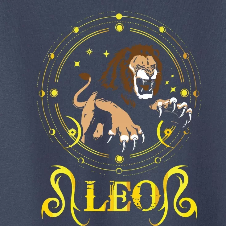 Zodiac Sign Symbol Horoscope Lion Leo Toddler T-Shirt