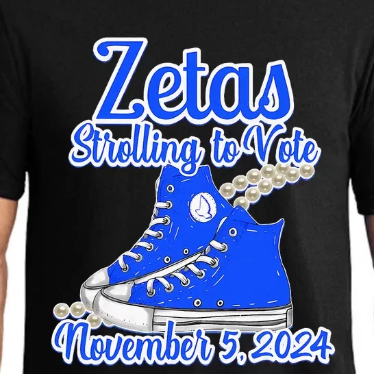 Zetas Strolling To Vote November 5 2024 Pajama Set