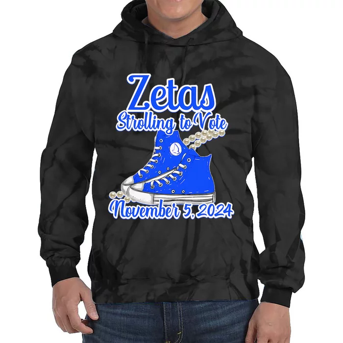 Zetas Strolling To Vote November 5 2024 Tie Dye Hoodie