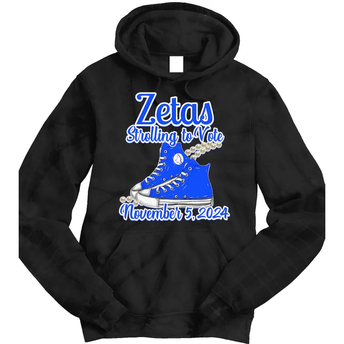 Zetas Strolling To Vote November 5 2024 Tie Dye Hoodie