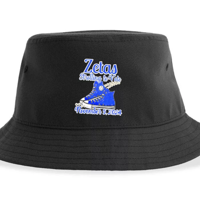 Zetas Strolling To Vote November Zeta Phi Beta Breast Voting Sustainable Bucket Hat