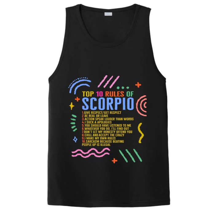 Zodiac Sign Top 10 Rules Of Scorpio Sunflower Astrology Love Meaningful Gift Performance Tank