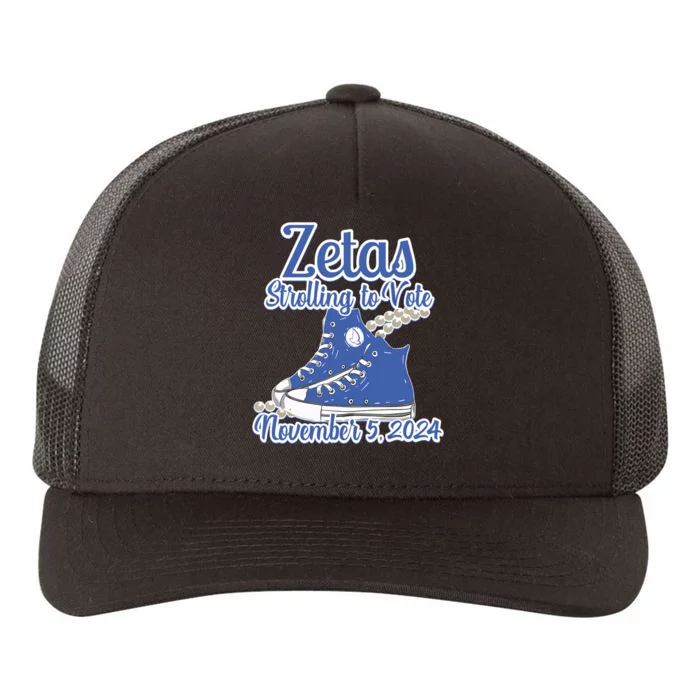 Zetas Strolling To Vote November 5 2024 Chucks Yupoong Adult 5-Panel Trucker Hat