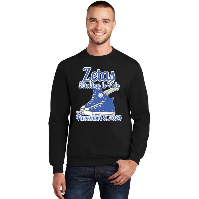 Zetas Strolling To Vote November 5 2024 Chucks Sweatshirt