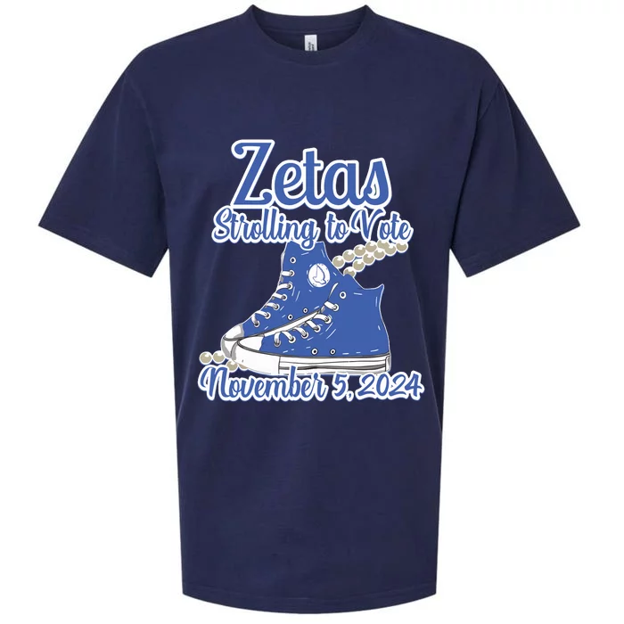 Zetas Strolling To Vote November 5 2024 Chucks Sueded Cloud Jersey T-Shirt