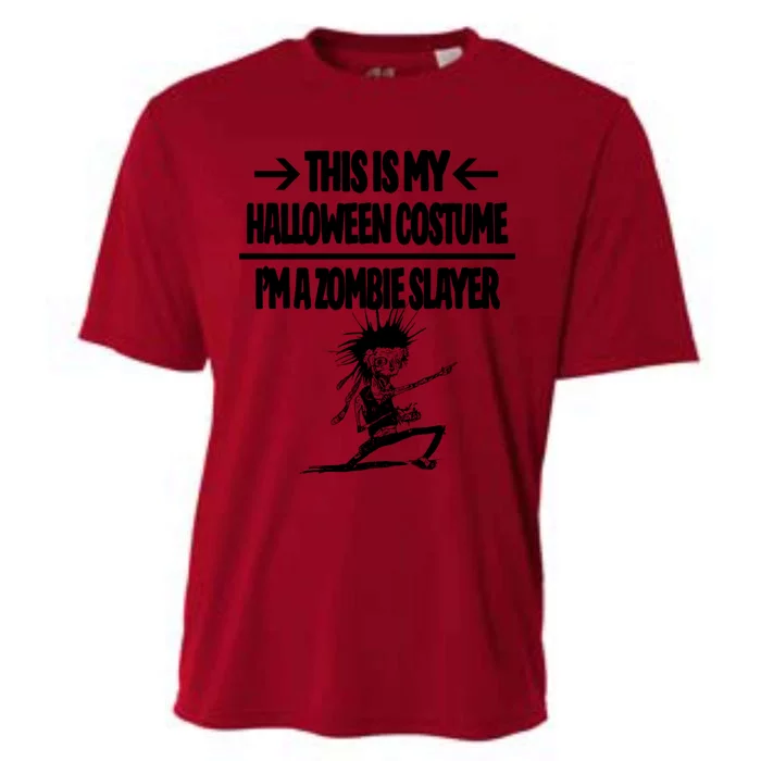 Zombie Slayer This Is My Halloween Costume Easy Idea Cooling Performance Crew T-Shirt