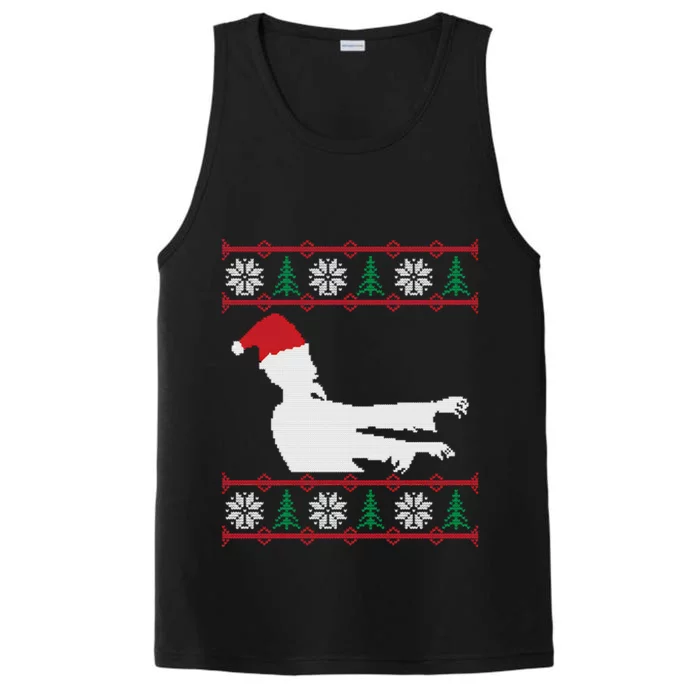 Zombie Santa Ugly Christmas Performance Tank