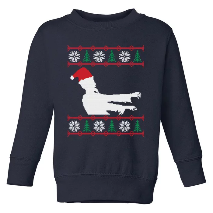 Zombie Santa Ugly Christmas Toddler Sweatshirt