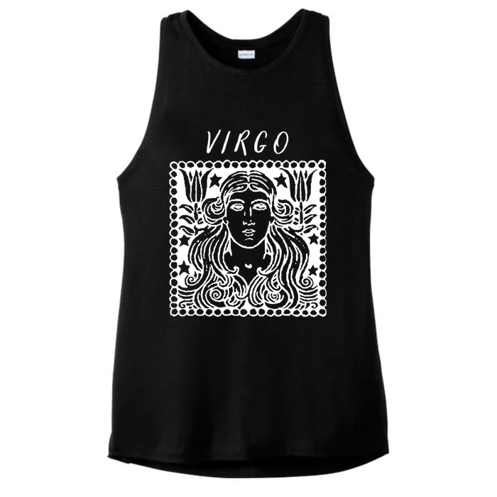 Zodiac Sign Virgo Gift Ladies Tri-Blend Wicking Tank