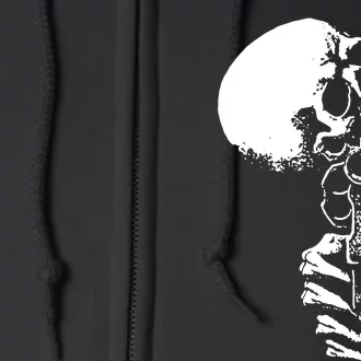 Zombie Skull Full Zip Hoodie