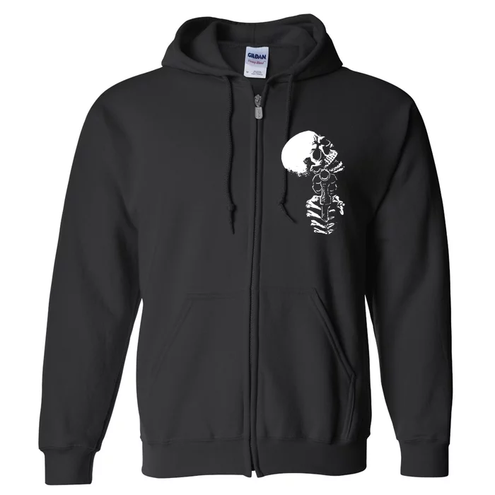 Zombie Skull Full Zip Hoodie