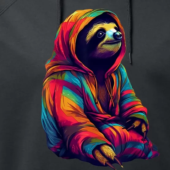 Zen Sloth Performance Fleece Hoodie