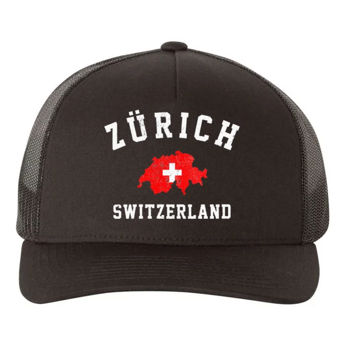 Zurich Switzerland Yupoong Adult 5-Panel Trucker Hat