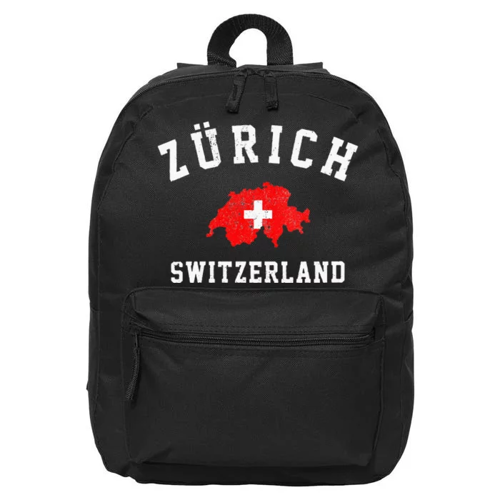 Zurich Switzerland 16 in Basic Backpack