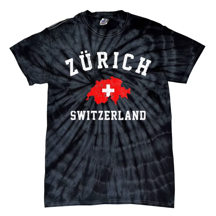 Zurich Switzerland Tie-Dye T-Shirt