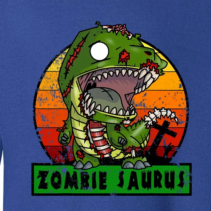 Zombie Saurus Zombiesaurus Dinosaur Halloween Costume Toddler Sweatshirt