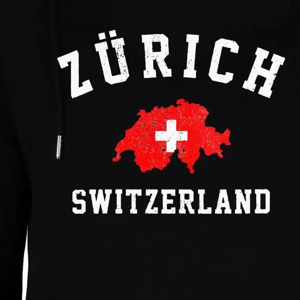 zurich switzerland Womens Funnel Neck Pullover Hood