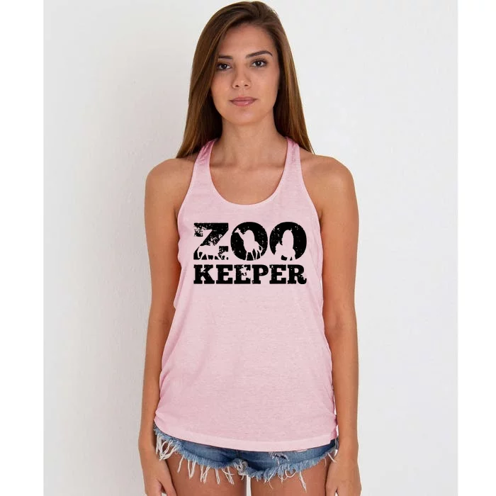 Zookeeper Safari Women's Knotted Racerback Tank