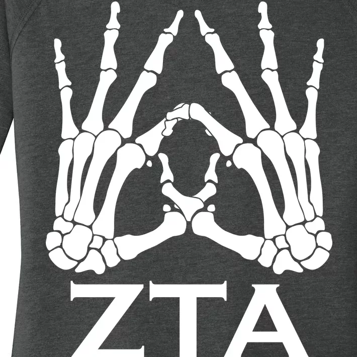 ZTA Zeta-Tau-Alpha Halloween Women's Perfect Tri Tunic Long Sleeve Shirt