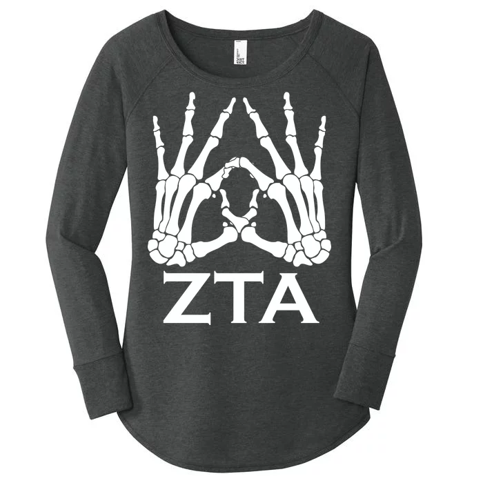 ZTA Zeta-Tau-Alpha Halloween Women's Perfect Tri Tunic Long Sleeve Shirt