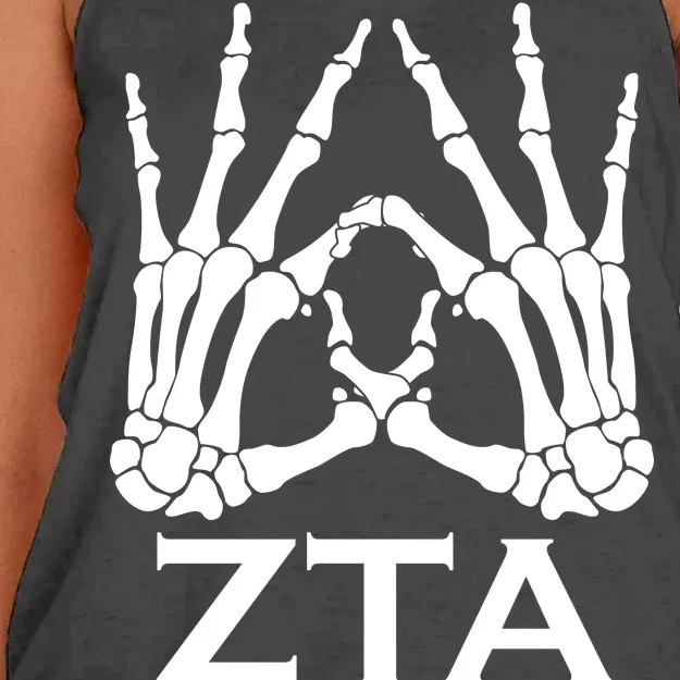 ZTA Zeta-Tau-Alpha Halloween Women's Knotted Racerback Tank