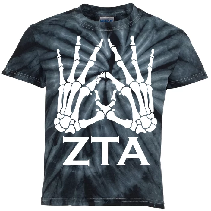 ZTA Zeta-Tau-Alpha Halloween Kids Tie-Dye T-Shirt