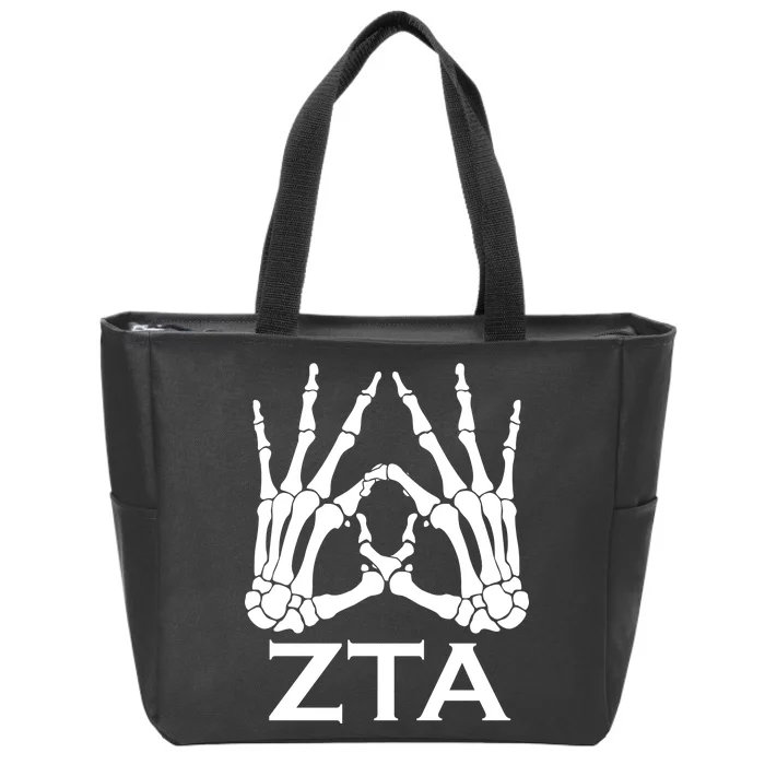 ZTA Zeta-Tau-Alpha Halloween Zip Tote Bag