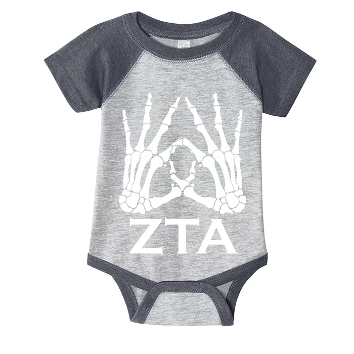 ZTA Zeta-Tau-Alpha Halloween Infant Baby Jersey Bodysuit