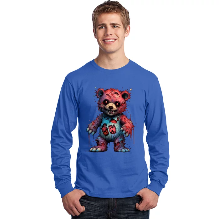 Zombie Teddy Bear Long Sleeve Shirt