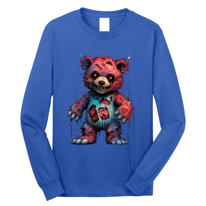 Zombie Teddy Bear Long Sleeve Shirt