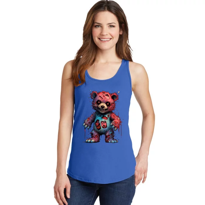 Zombie Teddy Bear Ladies Essential Tank