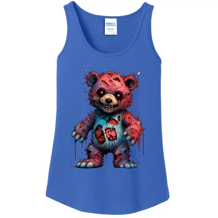 Zombie Teddy Bear Ladies Essential Tank