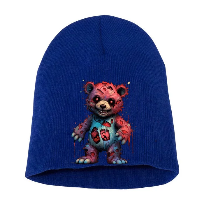 Zombie Teddy Bear Short Acrylic Beanie