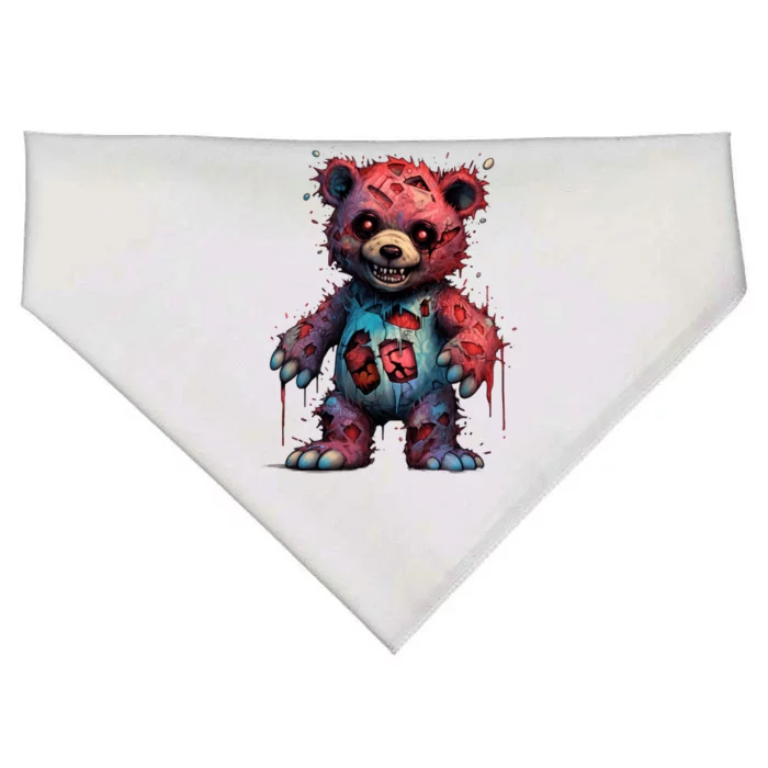 Zombie Teddy Bear USA-Made Doggie Bandana